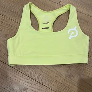 Peloton - Pale Neon Yellow Sports Bra - xs